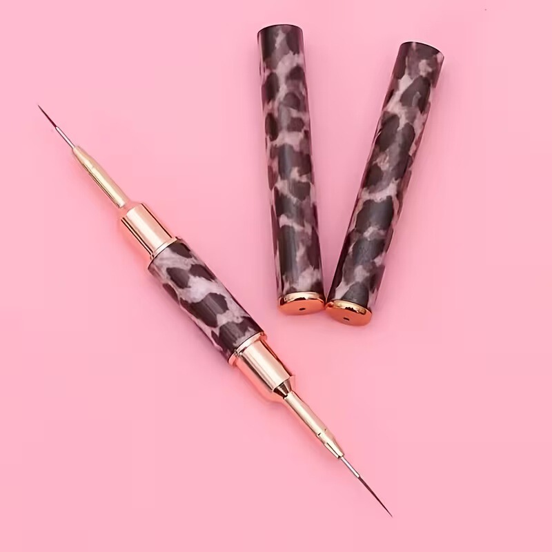 Nail painting pen, a double-ended nail art brush used for painting and decorating nails, for manicurists