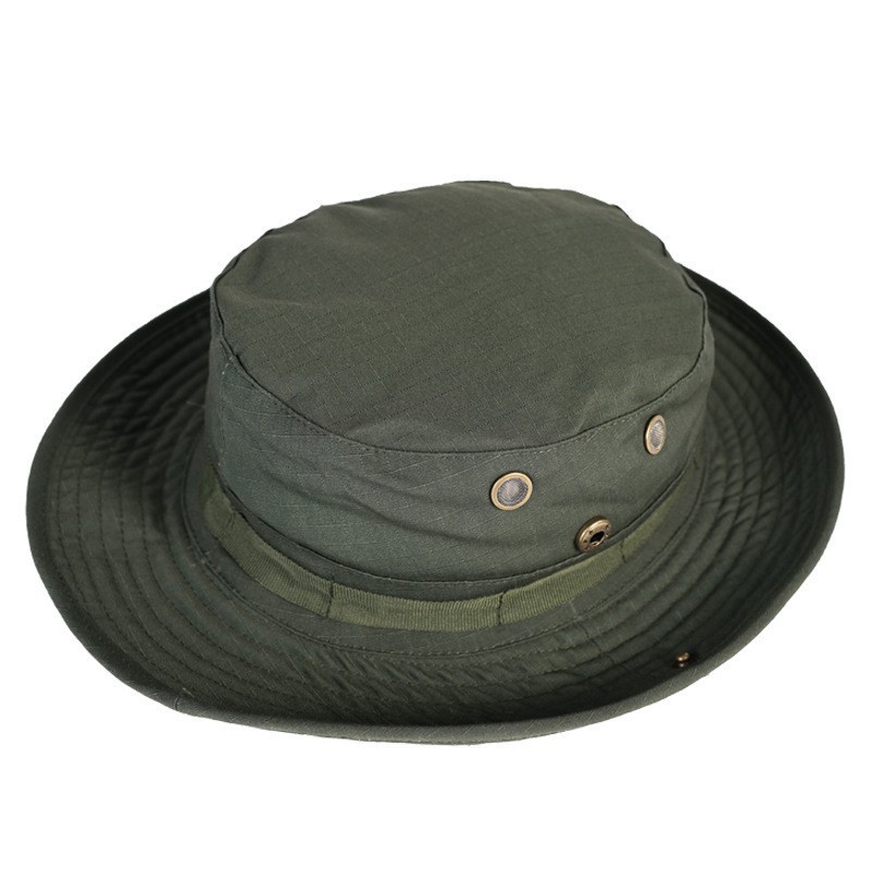 Camuflamiento gorra de borde redondo gorra de entrenamiento militar para hombres y mujeres gorra de ocio al aire libre gorra de pesca gorra de sombrero de sombra fábrica en stock LOGO