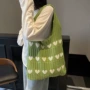 手提新款爱心跨境编织包
