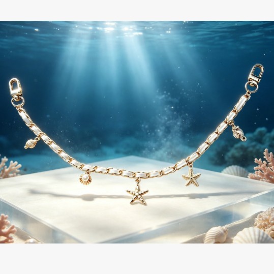 Nuevas flores de estrellas de mar transfronterizas, accesorios de bolsos frescos, moda simple, colgantes al por mayor