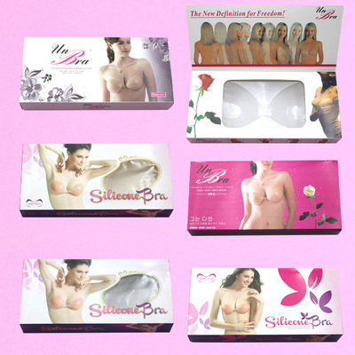 Manufactor wholesale Box Silicone Bra Box Oil Invisible bra Chest paste Packing boxes link