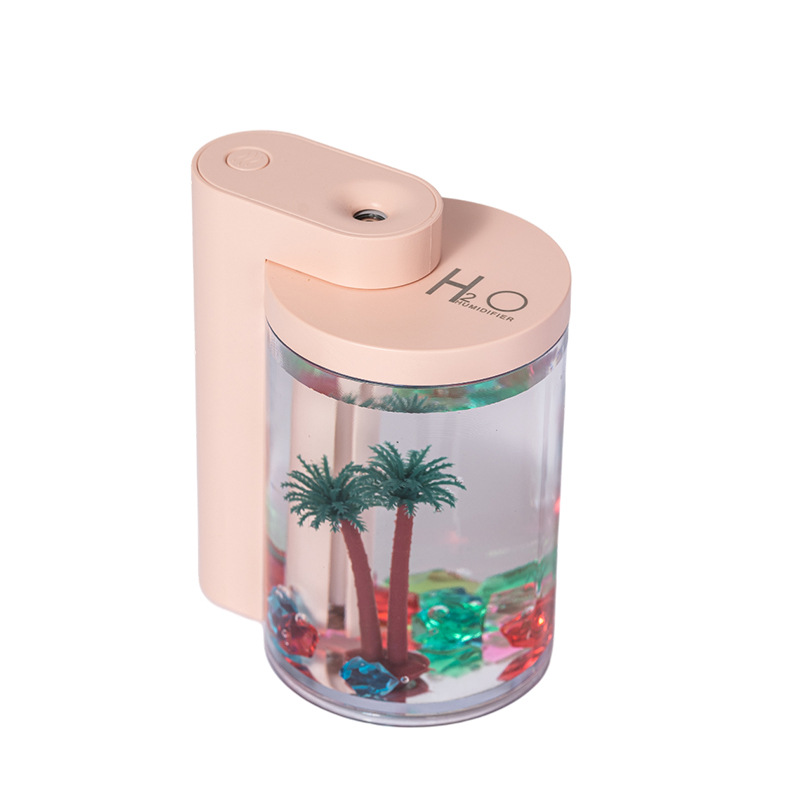 Exclusive transfronterizo para humidificador de micro paisaje, máquina de aromaterapia de niebla para el hogar, mini humidificador usb, personalización de regalos