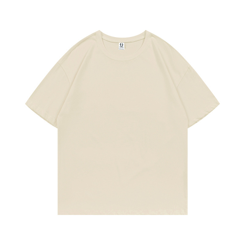 230g de peso pesado, talla europea, herramientas de manga corta, ropa de trabajo, ropa de trabajo, camisa publicitaria, camiseta de algodón con cuello redondo, logotipo impreso personalizado