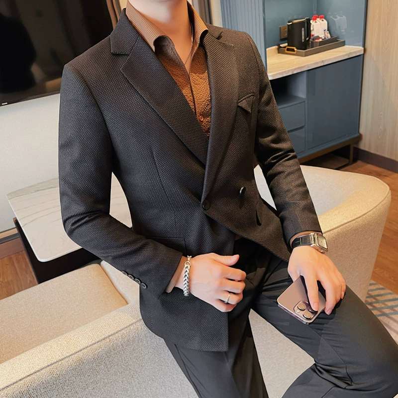 Модный костюм для отдыха, мужское белое пальто, оптовая продажа, slim fit