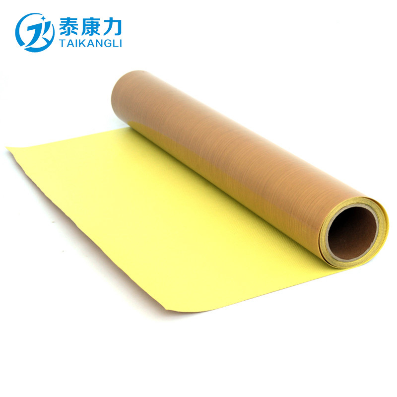 铁氟龙高温胶布 带纸复合机滚筒绝缘耐高温特氟龙玻纤布