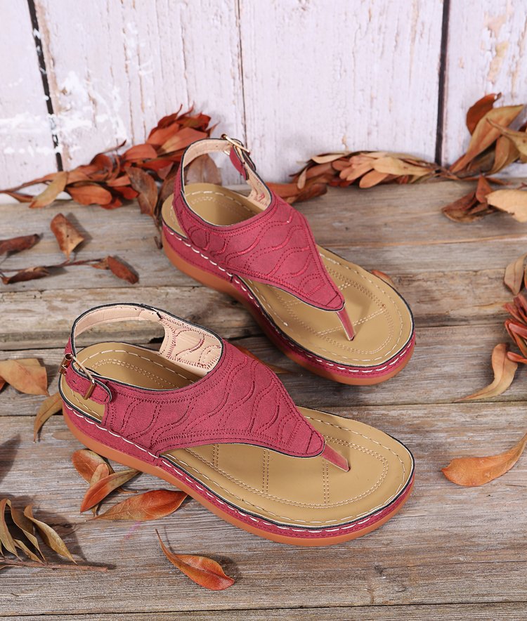 Damen-Sandalen, Reise-Party, synthetische orthopädische Flip-Flops mit Fußgewölbeunterstützung_voghion.com