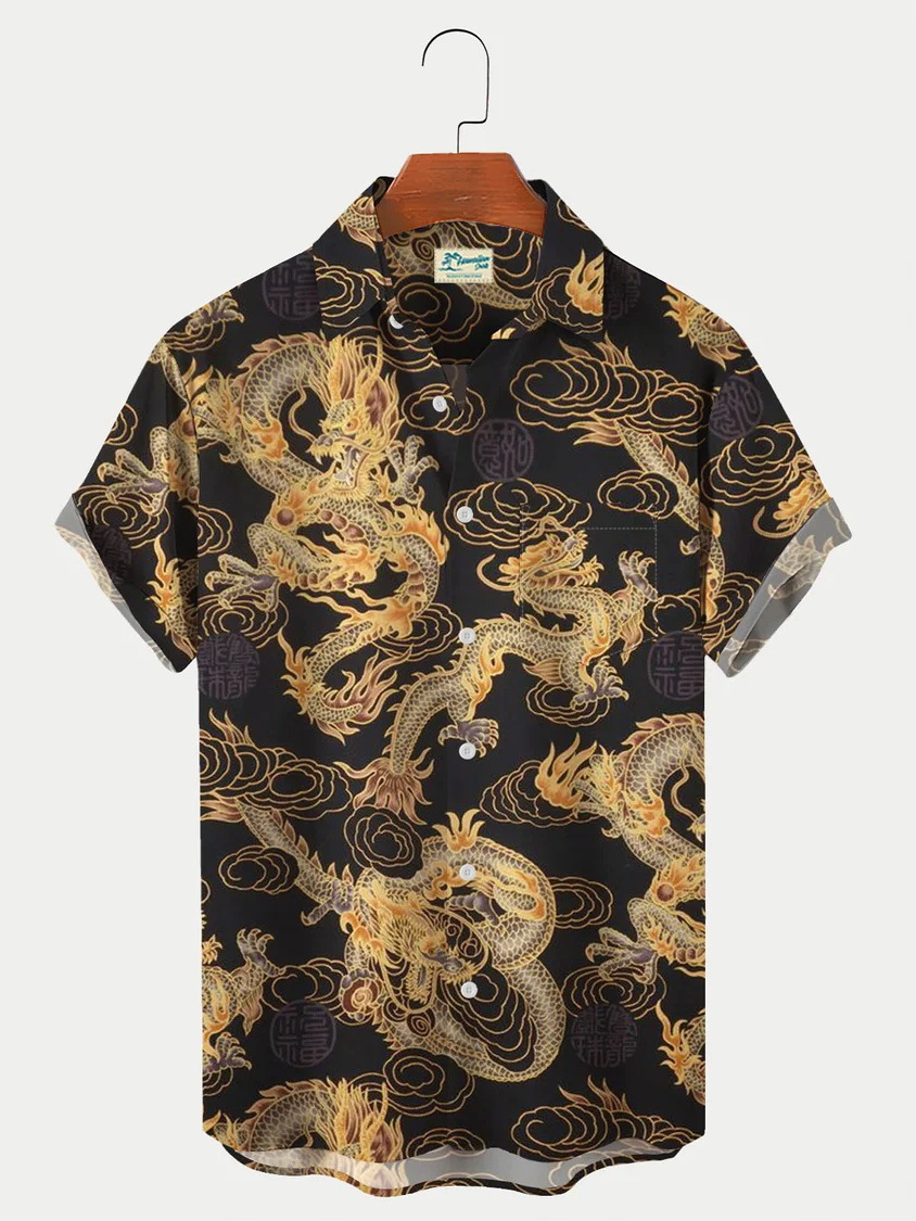 2023 nueva moda verano casual impresión 3D camisa hawaiana vacaciones para hombres junto al mar fábrica transfronteriza al por mayor