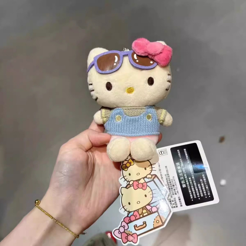 水泳リング黒革ハローキティペンダントかわいいスクールバッグバッグ人形人形小物ぬいぐるみガールフレンド用|undefined