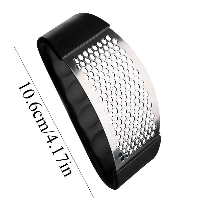 Venta al por mayor de acero inoxidable manual de prensa de ajo mango de plástico prensa de ajo hogar artefacto Internet celebridad arco prensa de ajo