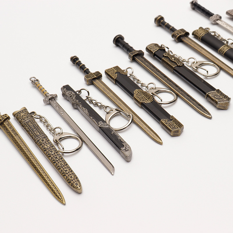 Small Mini Sword Knife Tourism Souvenir Yue Wang Sword Pocket Ancient Weapon Miniature Swords Mini Swords Collectibles