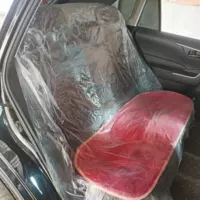 Автомобильный одноразовый защитный чехол для заднего сиденья Одноразовый автомобильный пластиковый чехол для заднего сиденья Противообрастающий и пылезащитный чехол для сиденья