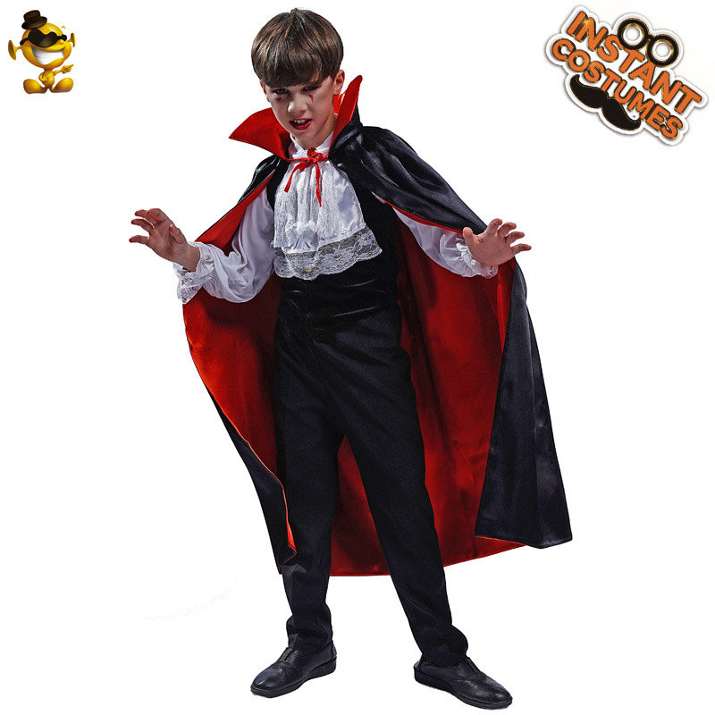 Halloween niño vampiro cosplay juego de rol traje de fiesta vampiro traje de escenario traje de rendimiento