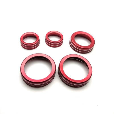 Ring Volume Interior Modification — Other Automotive Interior Supplies - model-22-24-knob-ring-red-5-piece-set