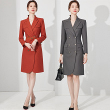 艾尚臣设计感西装连衣裙气质套装职业装时尚通勤显瘦主持人工作服