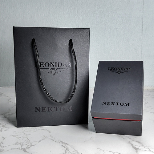 Leonidas & Nайтon Watch Packaging Small Black Box Set Supports Logo Replacement