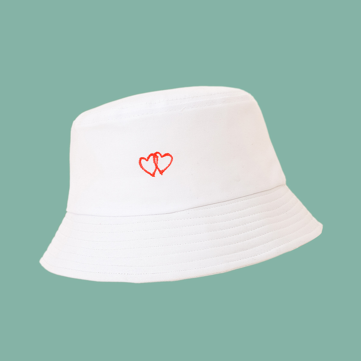New Korean Fashion Simple Style Love Wide-brimmed Sunshade Fisherman Hat display picture 9