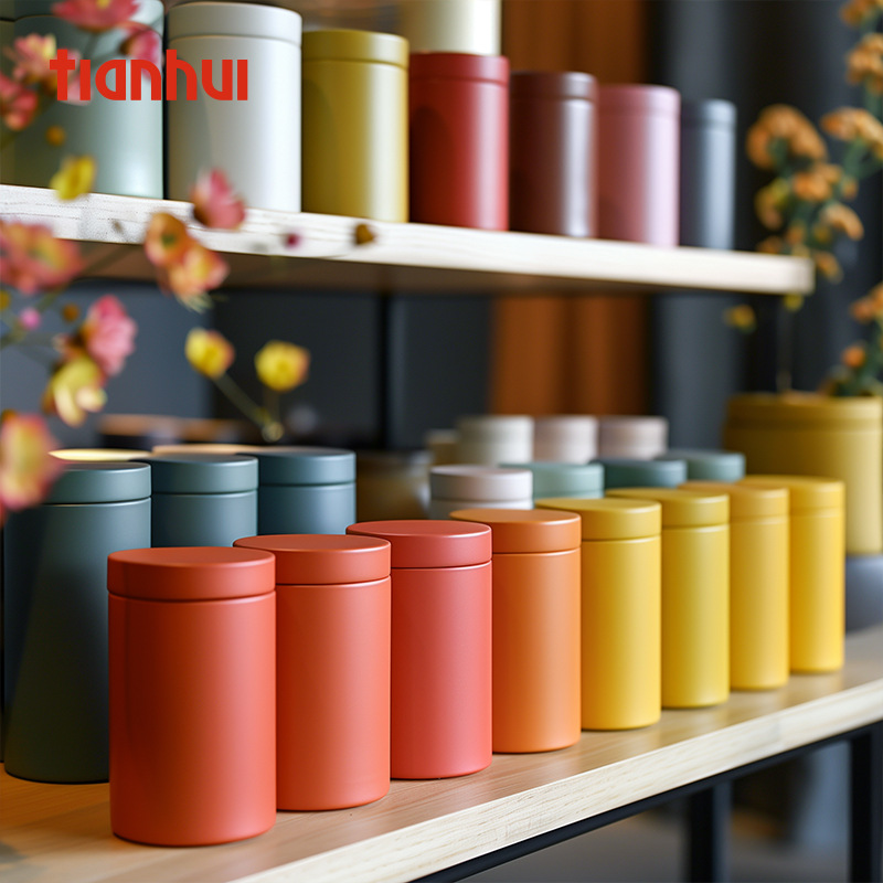天汇茶叶罐精品高档马口铁密封罐新款精致小铁罐茶叶包装空罐批发