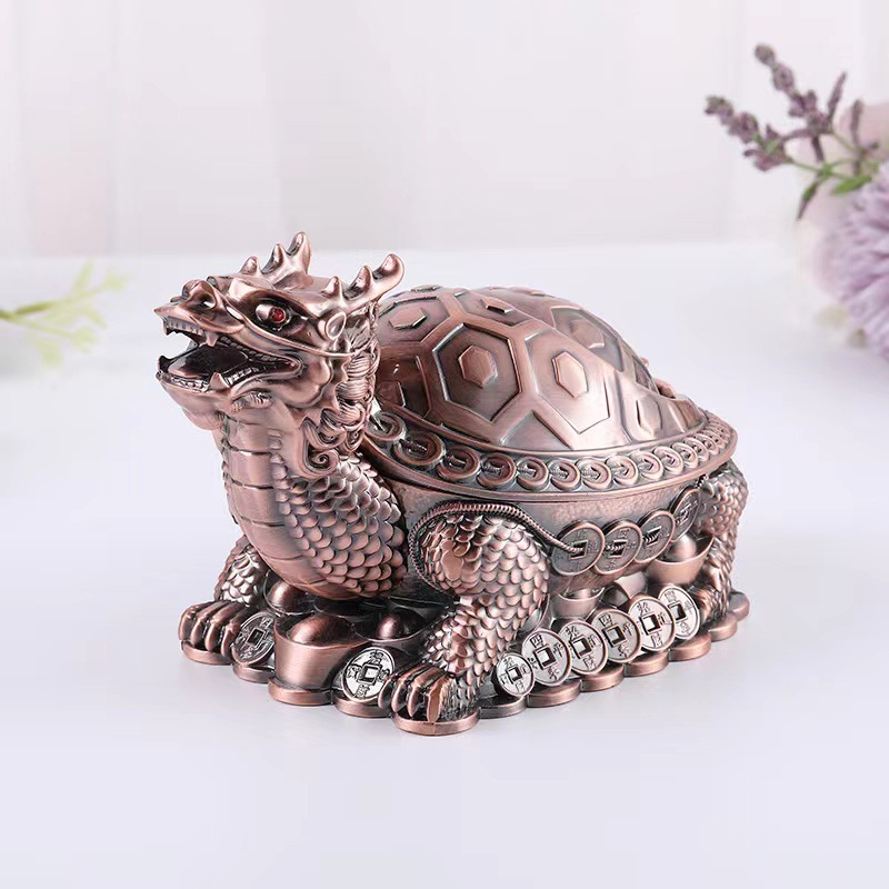 용거북, 금두꺼비 풍요의 뿔, 재떨이, 금속공예 장식품, 사무용품, 용몸, 거북장수건강장식