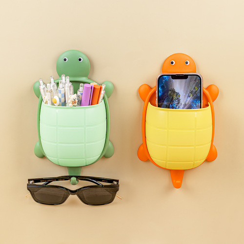 New turtle rack makeup tool organizer dormitory bathroom toothbrush bedside mobile phone wall hanging turtle rack