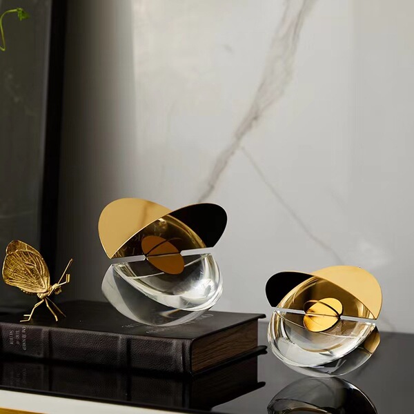 Geometric marble metal pendulum for living room