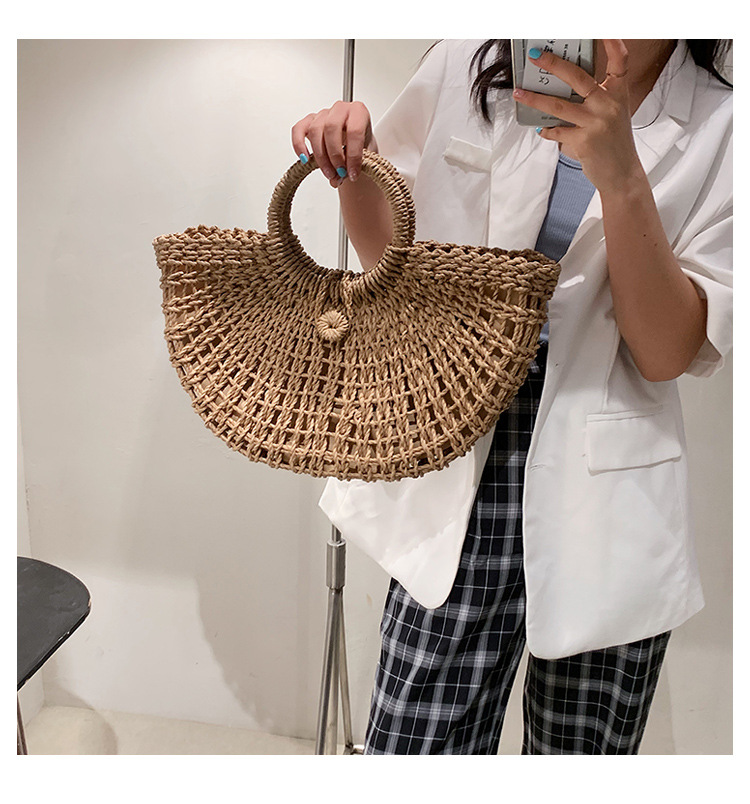 New Retro Straw Woven Bag display picture 6