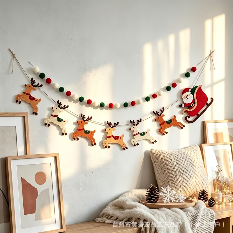 Christmas flag decorations, atmosphere scene setup, photo background, garland pendants, hanging ornaments, Christmas hanging flags Christmas flag decorations, atmosphere scene setup, photo background, garland pendants, hanging ornaments, Christmas hanging flags