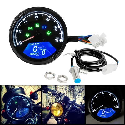 Motorcycle Modified Instrument Retro Modified Instrument Odometer Lcd Instrument/New Instrument Assembly (Motosiklet cihazları)