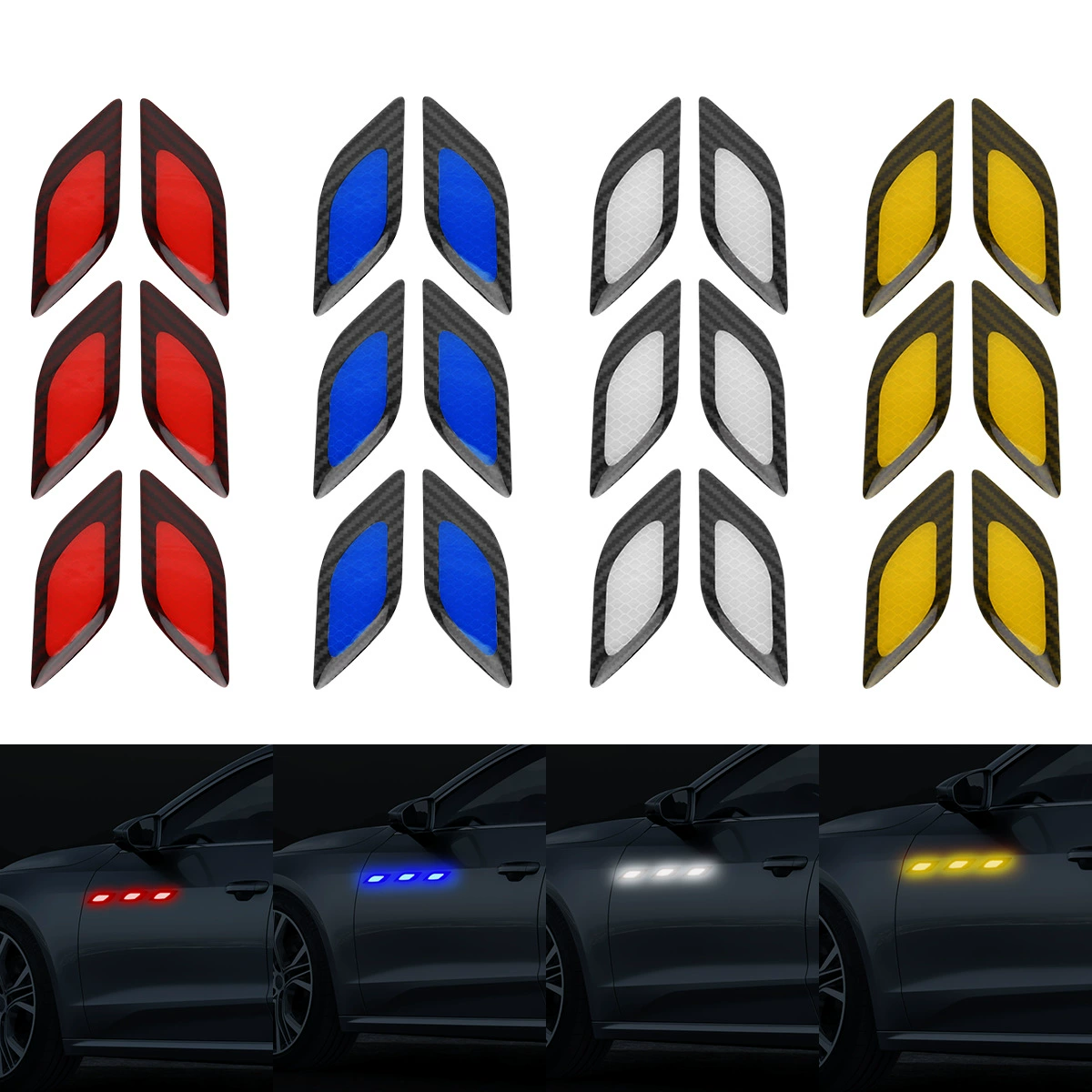 Листовая доска для автомобиля Предупреждающая наклейка для грузовика безопасности светоотражающая полоса предотвращения столкновений светящийся наклейка для тела без клейкой бумаги