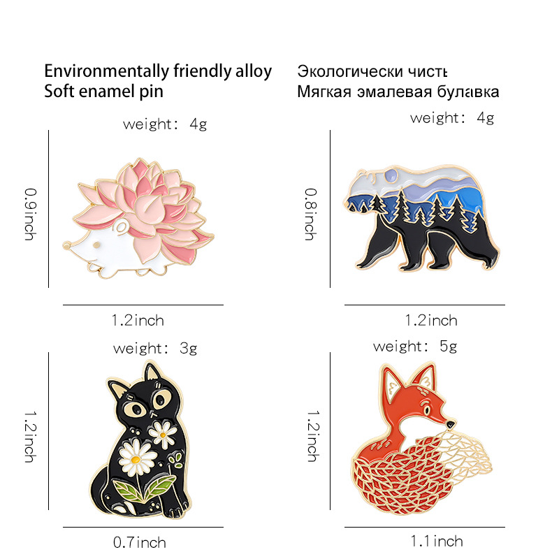 Fashion Animal Alloy Stoving Varnish Unisex Brooches display picture 1