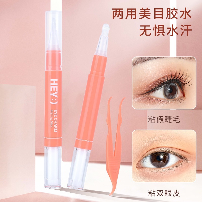 Marianne 9029 pegamento para los ojos de doble propósito adhesivo fácil de aplicar pegamento de doble párpado invisible natural transparente
