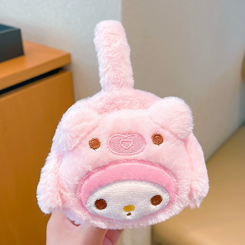 Sanrio, winter keep warm children's headphones, cartoon cute earmuffs, demi-season bag