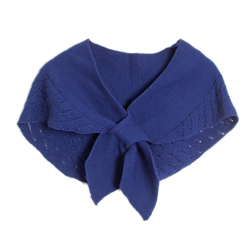 Knitted cloak, Korean style knitted shawl, soft acrylic/wool blend, 63 cm, multiple colors