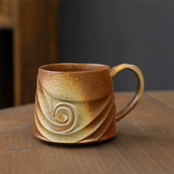 Spiral cup-Kiln brown 300ml