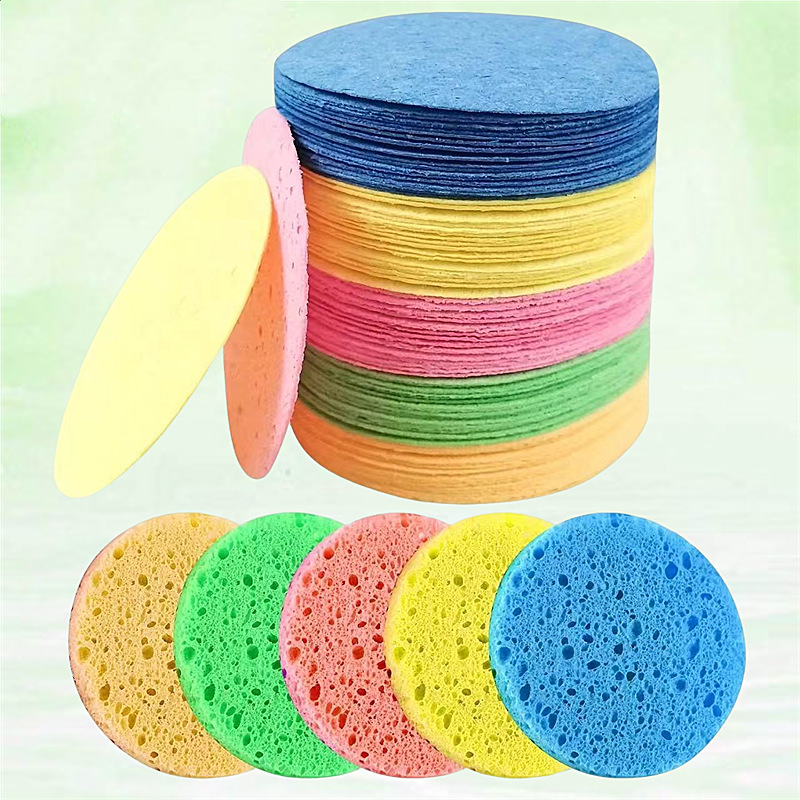 Transfronteriza Venta caliente amor en forma de corazón comprimido de pulpa de madera de algodón cara de lavado puff belleza removedor de maquillaje esponja de limpieza puff salon SP Limpieza de algodón