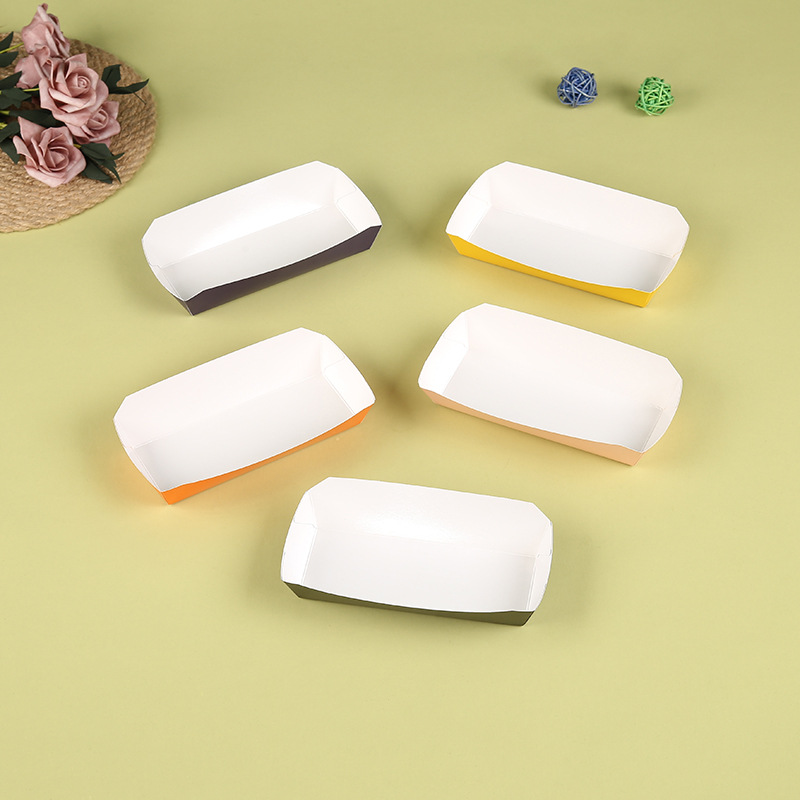 厂家小吃船盒外卖防油薯条打包盒子一次性食品炸鸡包装盒批发