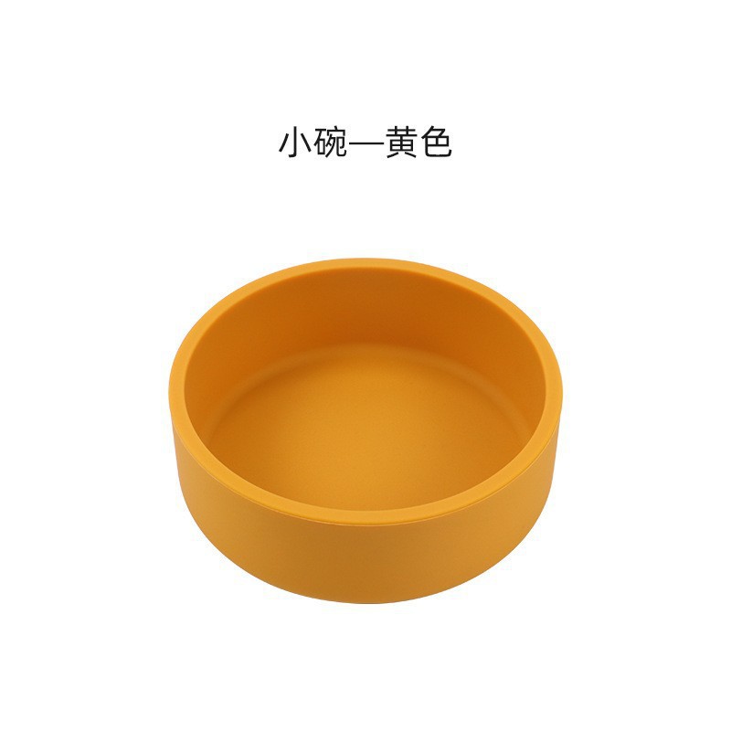Juego de vajilla de silicona de grado alimenticio para niños, tazón para alimentos complementarios, plato para frutas, hervible, venta caliente en Amazon