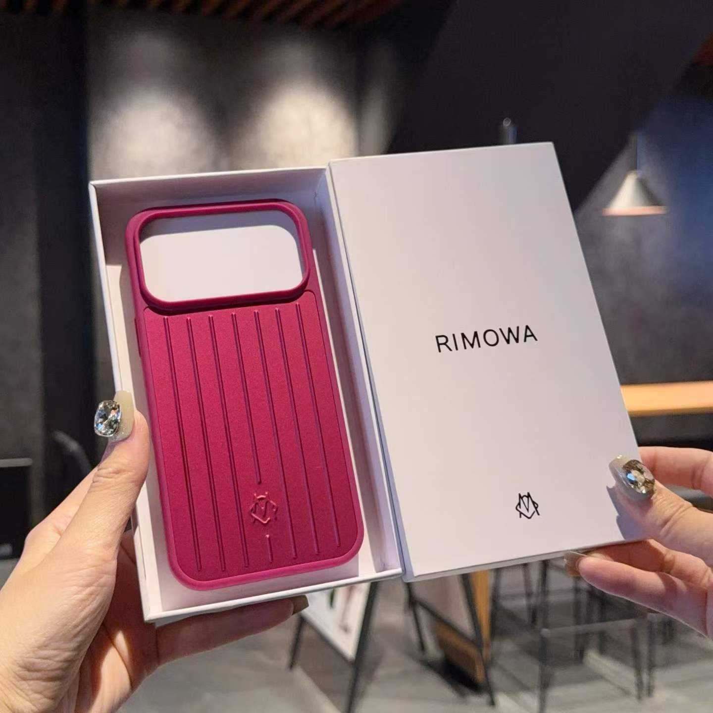 Fuchsia suitcase