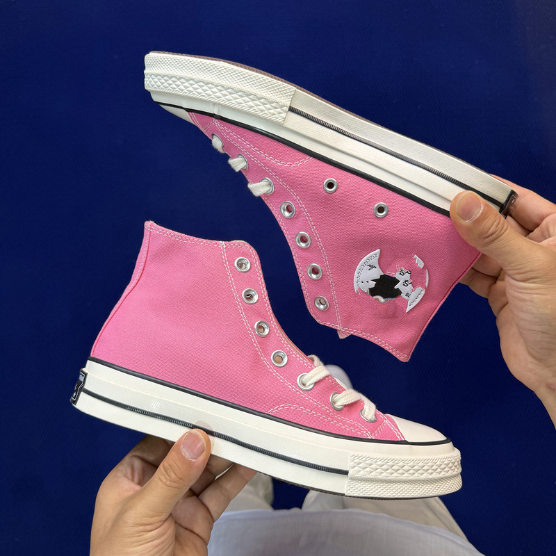 Putian Pure Original 1970S Canvas Shoes Classic Black and White Vulcanized Cherry Blossom Pink Low-Top Sports Skateboard Shoes for Men and Women Putian Pure Original 1970S Canvas Shoes Classic Black and White Vulcanized Cherry Blossom Pink Low-Top Sports Skateboard Shoes for Men and Women