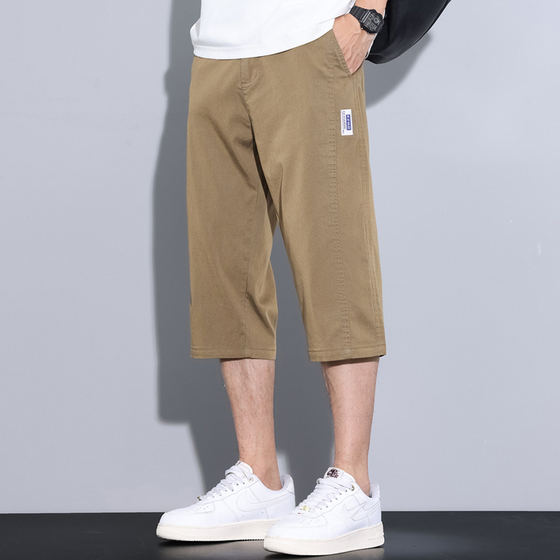 2025 Men's Autumn New Loose Straight Casual Lyocell Tencel Versatile Trendy Shorts for Men