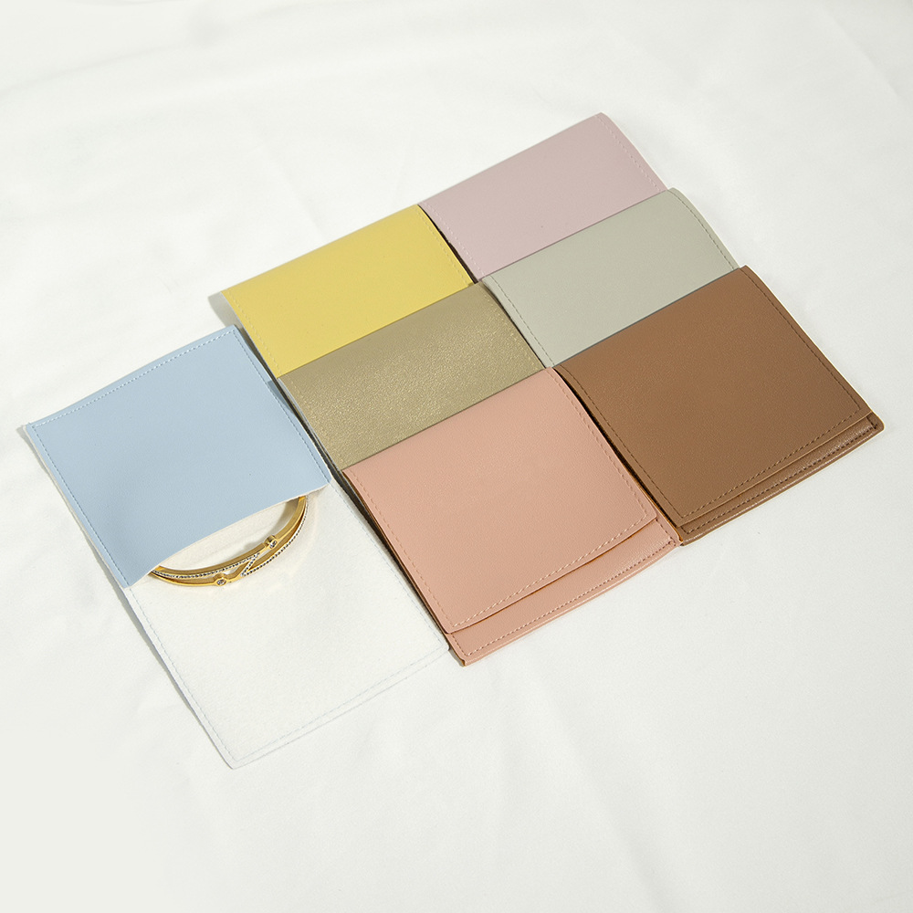 10g Weight Jewelry Packaging Bags Classification 1 Piece Quantity Home, Daily Occasion Pu Leather Material Letter Pattern Modern Style, Simple Style Style 1 Piece Pu Leather Modern Style Simple Style Home Daily Letter Jewelry Packaging Bags 2