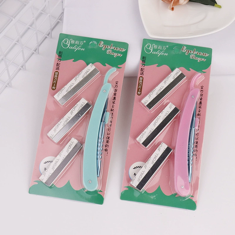 Razor, folding changeable blade stainless steel, new collection, set