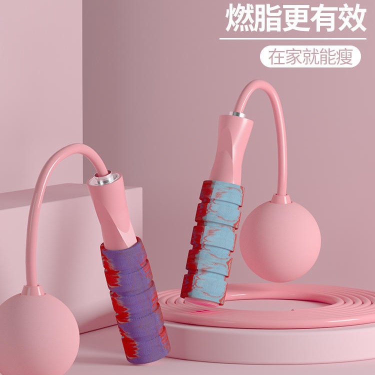 밧줄 건너 뛰는 피트니스 체중 감소 운동 여성 학생 무선 전문 뚱뚱한 불타는 아이들 큰 공로드 하나님 집 실내