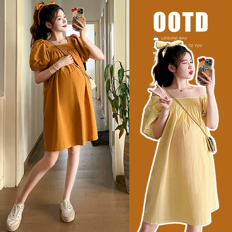 Реальный выстрел, летняя встряхивание, короткий по беременности и родам платья трехцветный