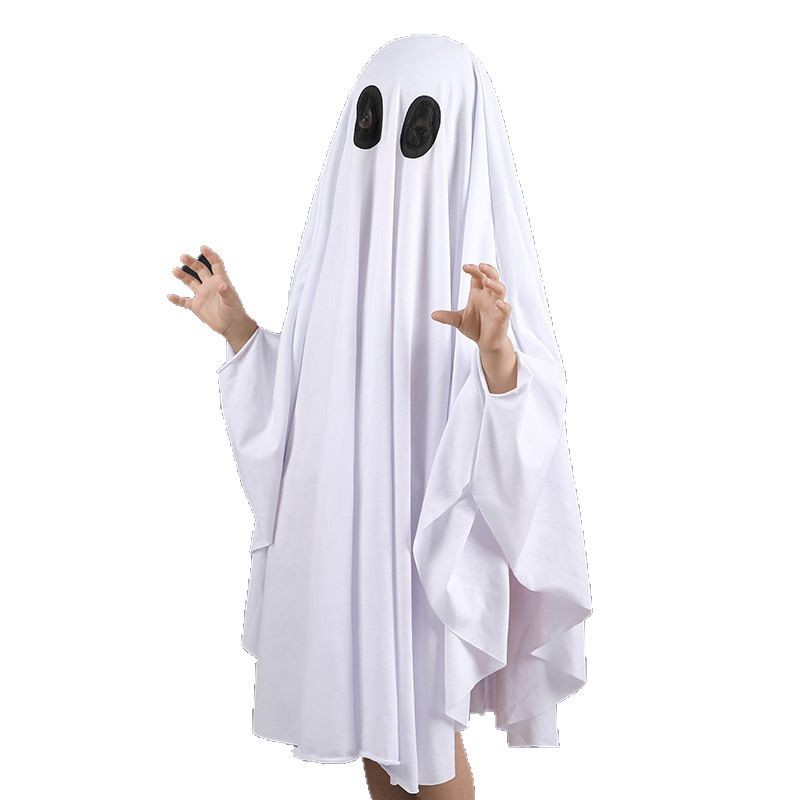 Transfronterizos Halloween Ghost Capa Halloween Kids Party Ghost Capa Disfraces Fantasmas Blancos Disfraces Extrañas Fantasmas