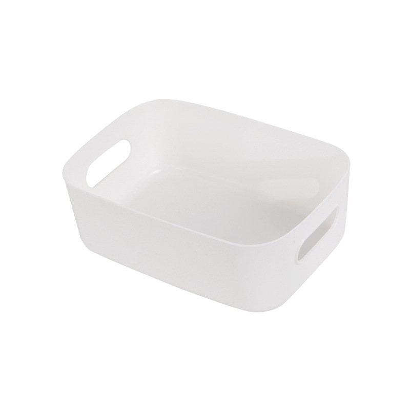 Caja de almacenamiento de artículos diversos de estilo japonés caja de plástico de escritorio caja de organización de cosméticos caja de almacenamiento de cocina cesta de almacenamiento de aperitivos
