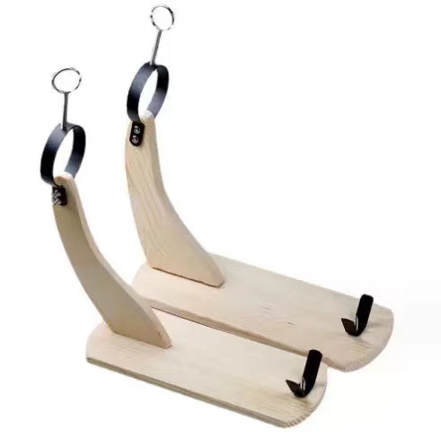 El fabricante produce madera española estante de jamón estante especial rectángulo de cocina conjunto creativo y práctico soporte