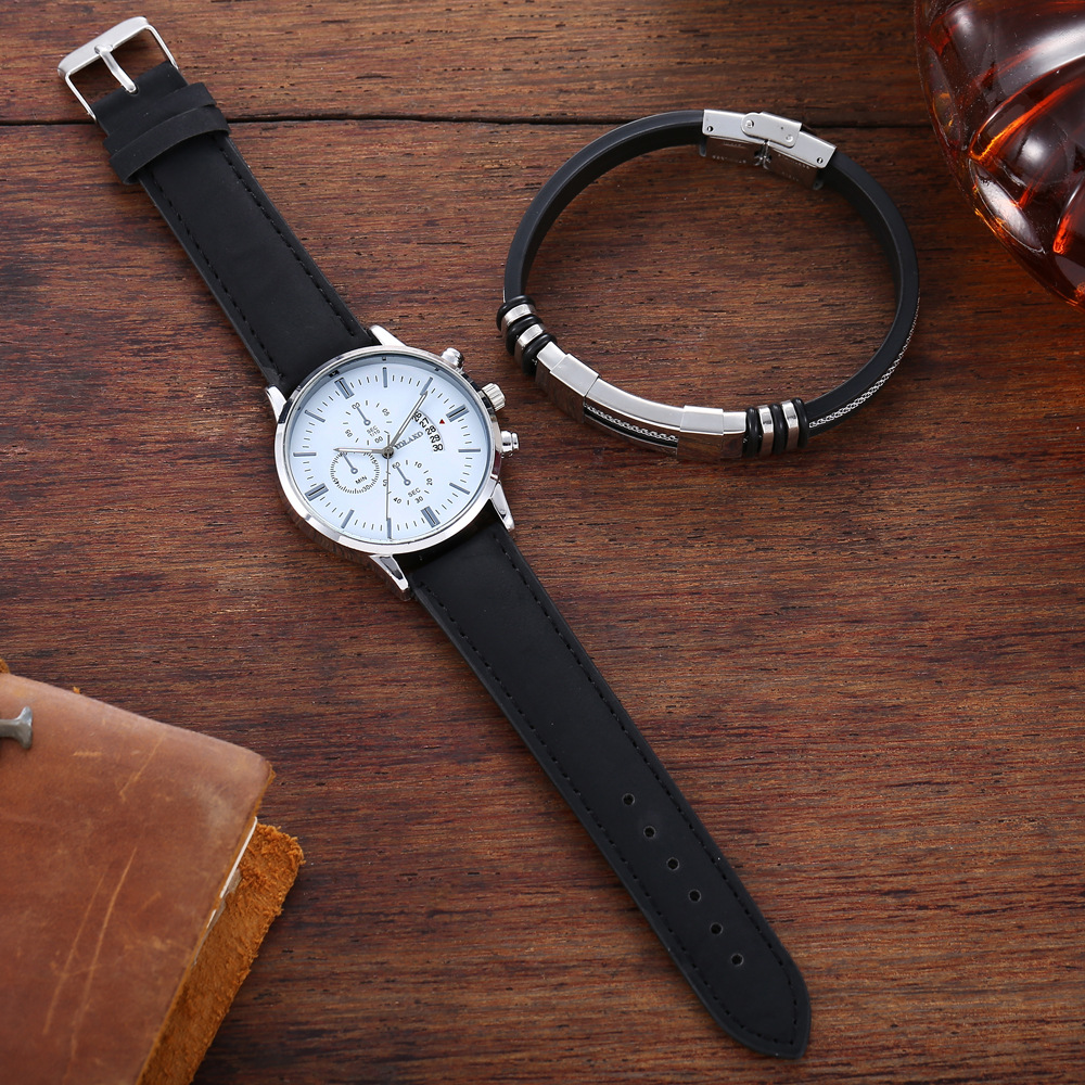 Herren Quarzuhr Mit Armband Set Für Business Und Freizeit_voghion.com
