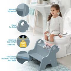 幼稚園児向けのステップスツールを越境で発送できます。トイレに適した2段トイレです。バスルームやトイレに適しています。