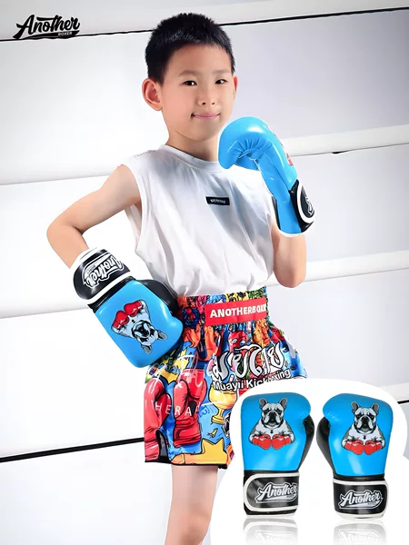 AN children's boxing gloves, Sanda boxing gloves, boys' professional fighting punching bag set, girls' training boxing gloves
