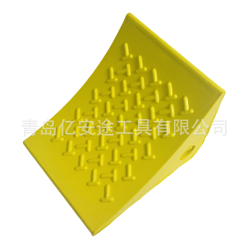 厂家供应 止轮块塑料三角止步器 聚氨酯发泡轮胎止滑块耐磨抗老
